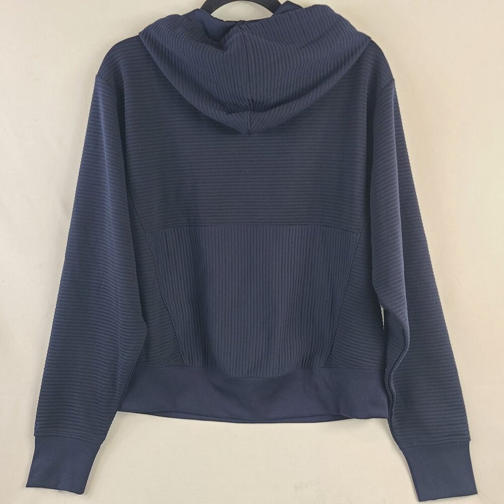 NWT DSG Women's So Soft Ottoman Hoodie Jet Navy Ribbed Pullover Sz M - Picture 8 of 8